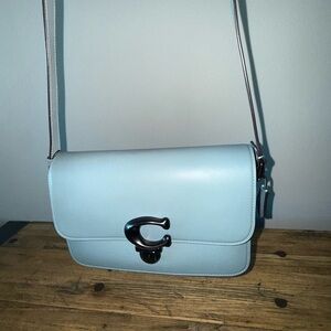 Coach Blue Crossbody Bag with Sleek Design